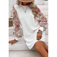 Rochie pentru femei cu mâneci din plasă și broderie florală
