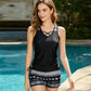 ☀️🏖️Costum de baie tankini din două piese, cu imprimeu, pentru femei😻-2