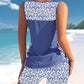 ☀️🏖️Costum de baie tankini din două piese, cu imprimeu, pentru femei😻-8