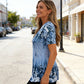 💝Reducere de 49%👚Bluză elegantă cu mâneci scurte și imprimeu floral pentru femei