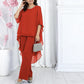🔥Ofertă exclusivă: 50% reducere🎁Set pentru femei compus din un top elegant și pantaloni cu croi larg😍-4