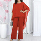 🔥Ofertă exclusivă: 50% reducere🎁Set pentru femei compus din un top elegant și pantaloni cu croi larg😍-5