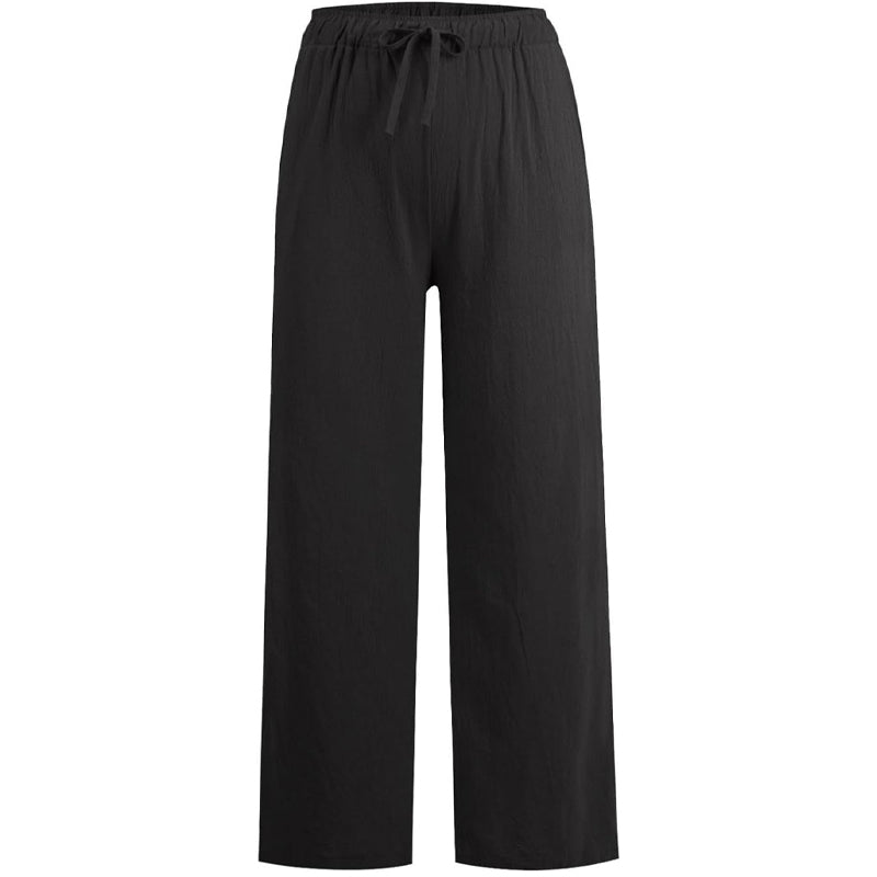 🎉50% reducere💎Pantaloni de vară din bumbac și in, cu croi larg, pentru femei⏰️-9