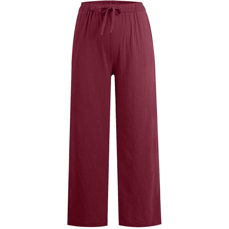 🎉50% reducere💎Pantaloni de vară din bumbac și in, cu croi larg, pentru femei⏰️-13