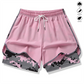 Pantaloni scurți sport casual pentru femei, cu căptușeală integrată