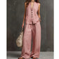 Set din două piese pentru femei: vestă fără mâneci și pantaloni-7