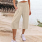 【S-3XL】🍂Pantaloni cropped ușori, cu talie elastică, pentru femei