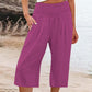 【S-3XL】🍂Pantaloni cropped ușori, cu talie elastică, pentru femei