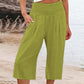 【S-3XL】🍂Pantaloni cropped ușori, cu talie elastică, pentru femei