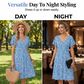 🎁Noutăți cu 50% reducere💥Rochie midi pentru femei cu decolteu în V și imprimeu floral-8