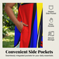 Rochie maxi vara, potrivire larga, cu print artistic-2