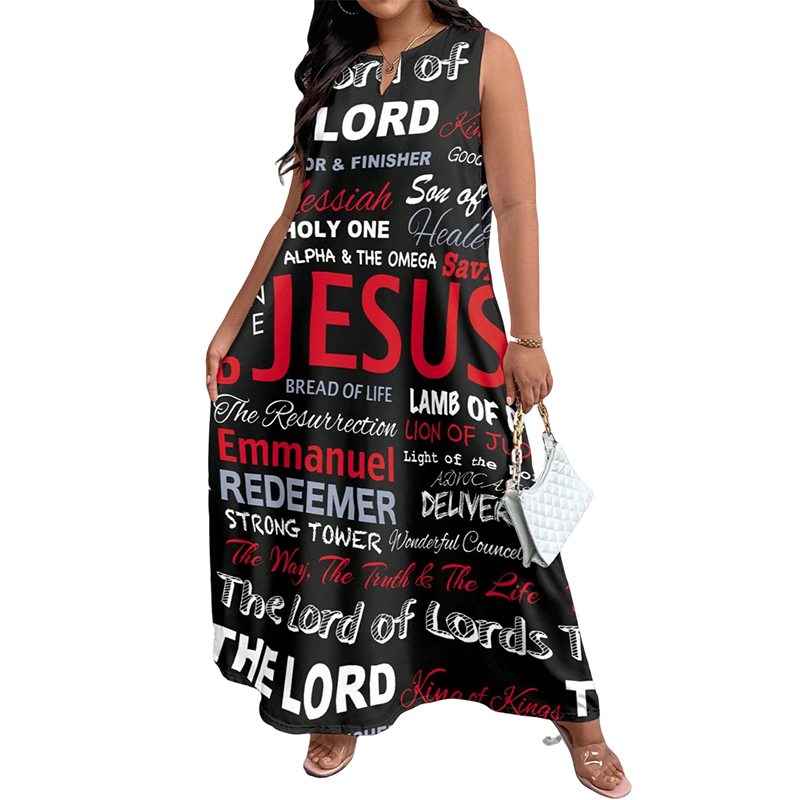 Rochie maxi vara, potrivire larga, cu print artistic-10