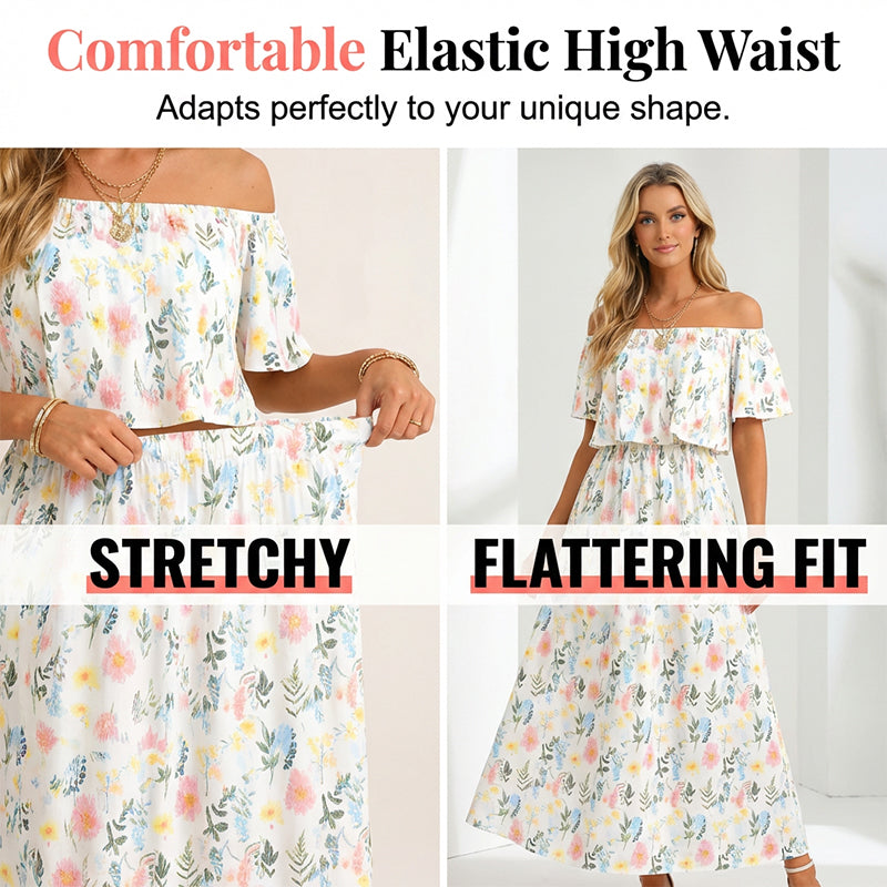 🎁Nou venit 50% REDUCERE💥Rochie Maxi Bohemian de Vară cu Fantă pentru Plajă-6