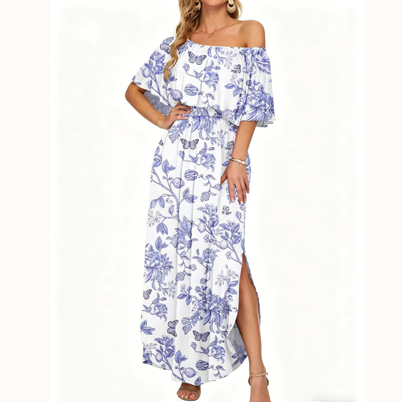 🎁Nou venit 50% REDUCERE💥Rochie Maxi Bohemian de Vară cu Fantă pentru Plajă-11
