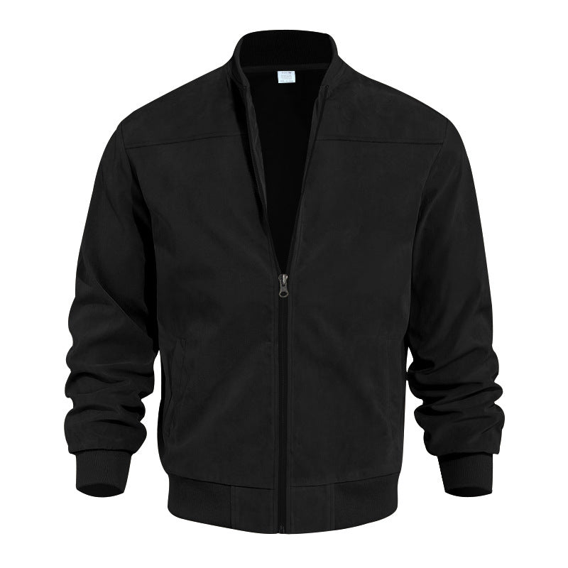 🧥Jachetă bomber clasică pentru bărbați, cu fermoar în față🤠-10