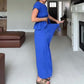 😍【S-XL】🌿Set pentru femei compus din bluză plisată și pantaloni cu croi larg-2