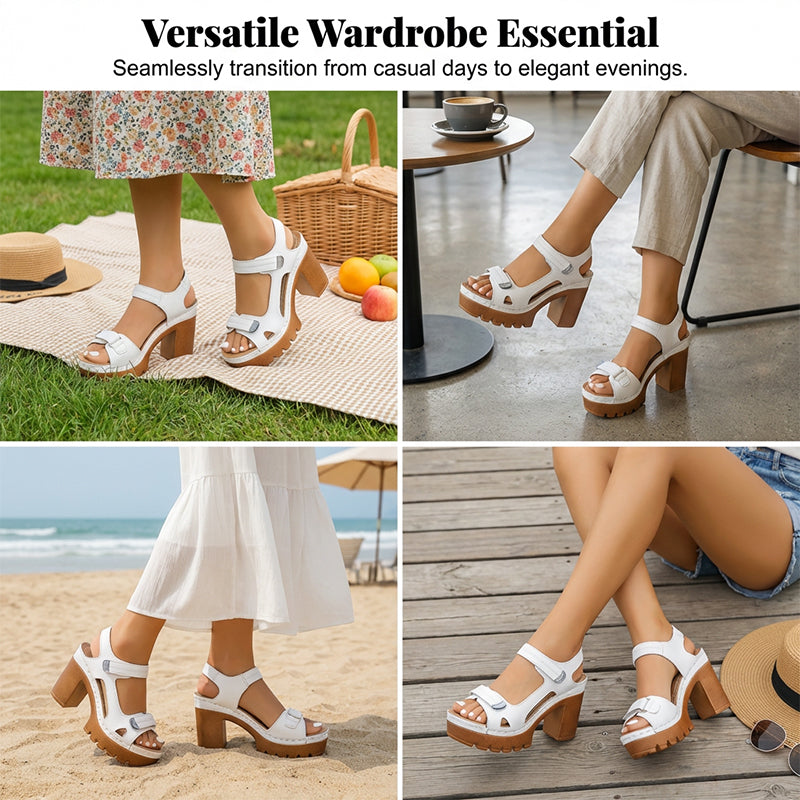 🏖️👡【38-43】Sandale de vară cu platformă și o singură baretă pentru femei😍-4