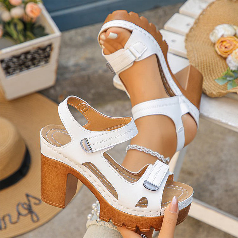 🏖️👡【38-43】Sandale de vară cu platformă și o singură baretă pentru femei😍-8