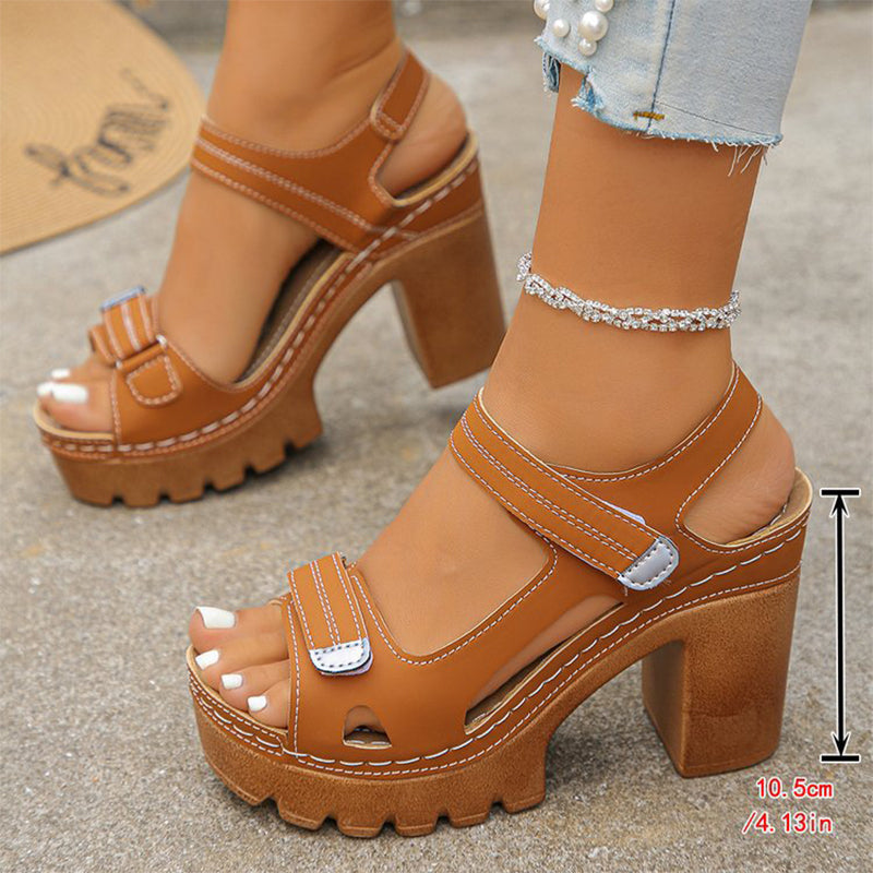 🏖️👡【38-43】Sandale de vară cu platformă și o singură baretă pentru femei😍-11