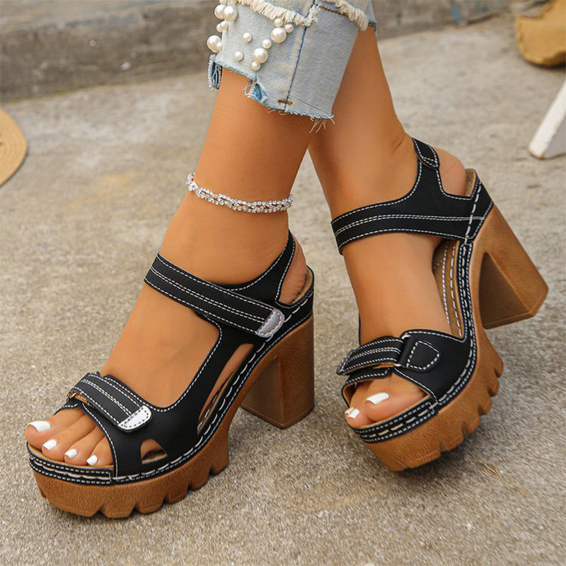 🏖️👡【38-43】Sandale de vară cu platformă și o singură baretă pentru femei😍-12