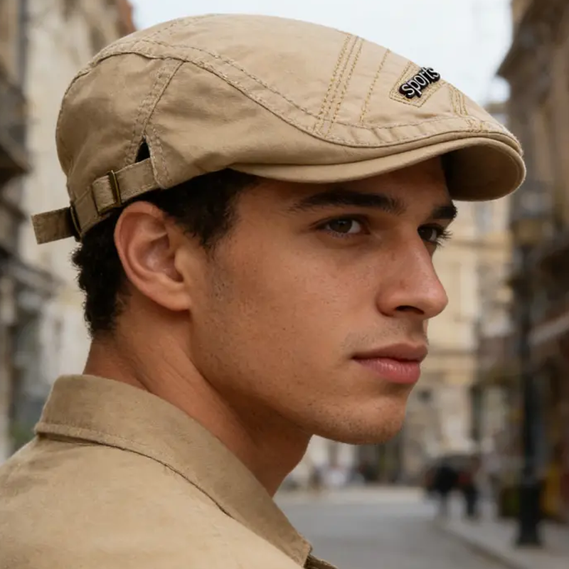 🧢 Charmul masculin la maxim 💪 Șapcă clasică plată, respirabilă, pentru toate anotimpurile