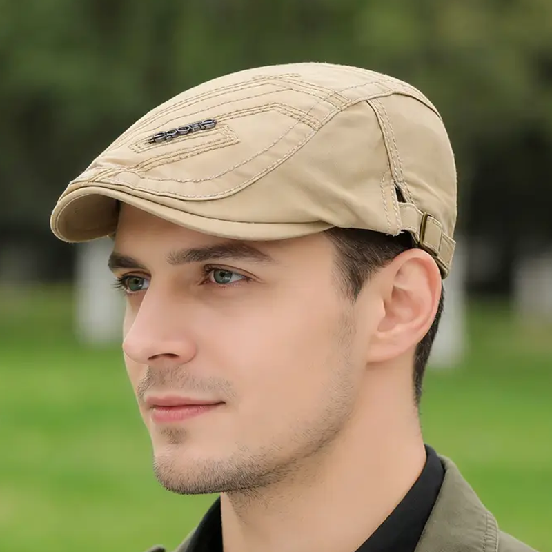 🧢 Charmul masculin la maxim 💪 Șapcă clasică plată, respirabilă, pentru toate anotimpurile-2