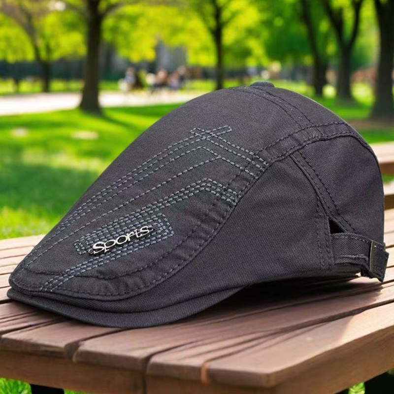 🧢 Charmul masculin la maxim 💪 Șapcă clasică plată, respirabilă, pentru toate anotimpurile-3