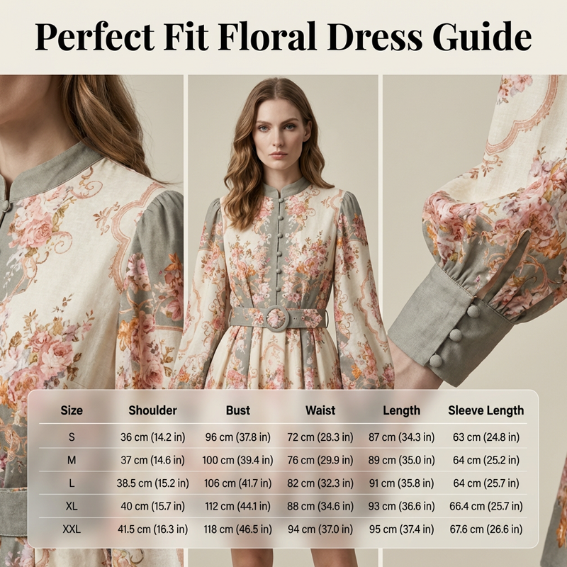 🌺🌿Rochie mini cu guler înalt și imprimeu floral romantic👗-1