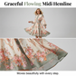 🌺🌿Rochie mini cu guler înalt și imprimeu floral romantic👗-3