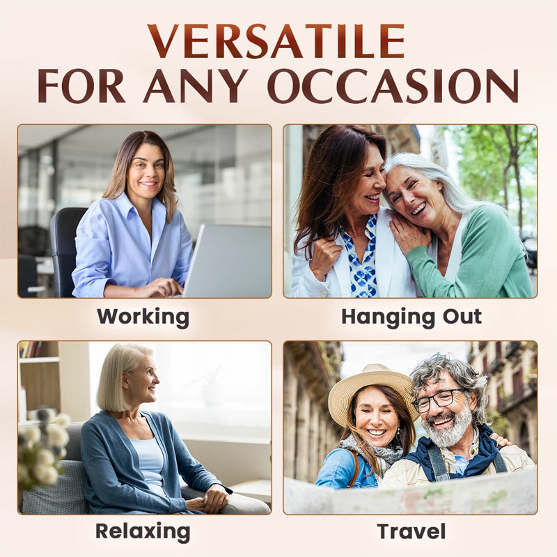 🔥Pantaloni cu croială versatilă🔥Pantaloni cu talie înaltă și croi larg pentru femei💼-5
