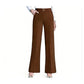🔥Pantaloni cu croială versatilă🔥Pantaloni cu talie înaltă și croi larg pentru femei💼-12