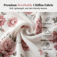 🔥Rochie din șifon🌹Rochie din șifon cu mâneci cu volane și imprimeu floral pentru femei👗❤️-2