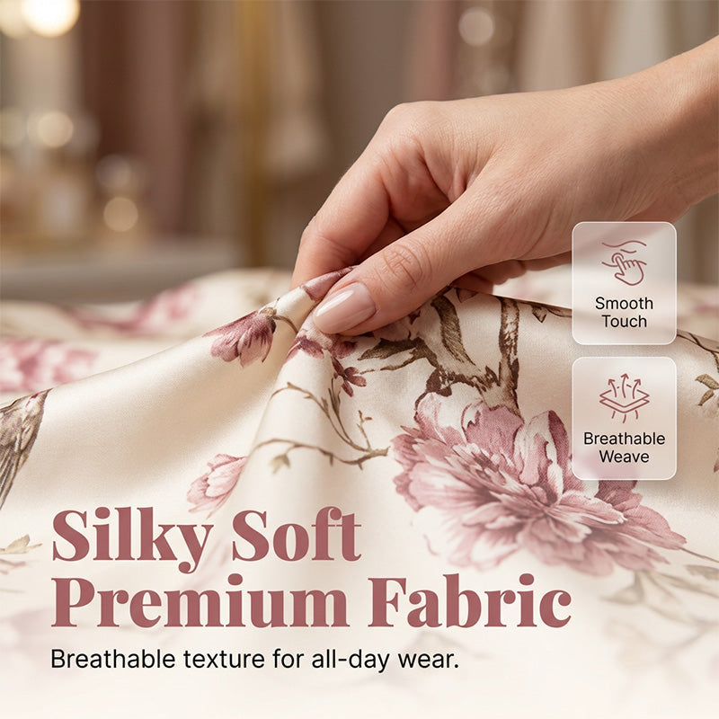 🌷Set elegant compus din jachetă cu imprimeu floral și pantaloni cu croi larg💝😍-1