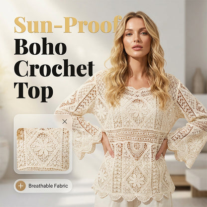 👚Bluză de plajă din dantelă pentru femei, în stil vintage