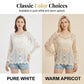 👚Bluză de plajă din dantelă pentru femei, în stil vintage