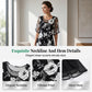 O rochie elegantă pentru femei din șifon, cu imprimeu floral