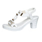👡 Sandale cu toc gros pentru femei, cu curea în formă de T – spate elastic, platformă căptușită și curea metalică în formă de T – confort de la zi la noapte 💃
