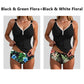 Costum de baie tankini din două piese pentru femei, cu efect de modelare a taliei