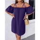 👗 Rochie mini elegantă, în culori uni, pentru femei