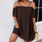 👗 Rochie mini elegantă, în culori uni, pentru femei