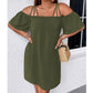 👗 Rochie mini elegantă, în culori uni, pentru femei