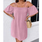 👗 Rochie mini elegantă, în culori uni, pentru femei