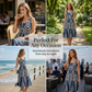 Rochie midi lejeră, cu imprimeu, pentru femei