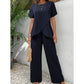 💃 Costum pentru femei: Bluză asimetrică casual și pantaloni cu picior larg – Lejer, confortabil și elegant fără efort ✨🌿