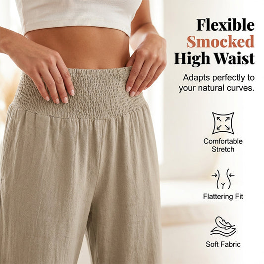🎉Ofertă specială de Ziua Mamei❤️Pantaloni de lounge cu volane, stil Boho, pentru femei