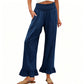 🎉Ofertă specială de Ziua Mamei❤️Pantaloni de lounge cu volane, stil Boho, pentru femei