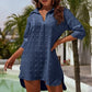 Cămașă casual pentru femei, oversized, din șifon jacquard