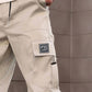 Pantaloni cargo cu croi drept și buzunare multiple pentru bărbați