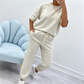 Set de top cu mânecă scurtă și pantaloni pentru femei