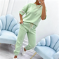 Set de top cu mânecă scurtă și pantaloni pentru femei